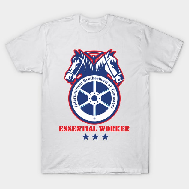 Essential worker, Costco colors union warehouse worker Teamsters gifts T-Shirt by laverdeden